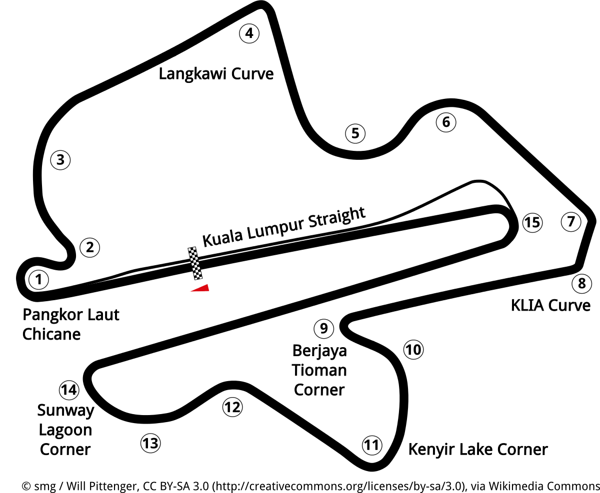 Strecken: Sepang International Circuit in Kuala Lumpur - Großer Preis