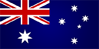 Fahrer Flagge: Australien
