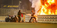 Galerie: Der Feuerunfall von Romain Grosjean in Bahrain 2020