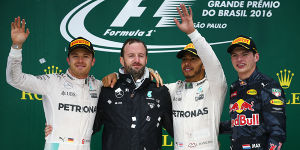 Foto zur News: Formel 1 Brasilien 2016: Hamilton gewinnt Regen-Krimi