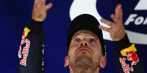 Foto zur News: Vettel: &quot;Die letzten Runden waren sehr abenteuerlich&quot;