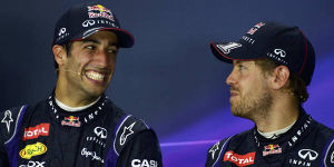 Foto zur News: Trotz gutem Verhältnis: Ricciardo wird Vettel nicht