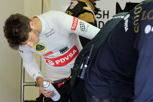 Foto zur News: Lotus: Palmer, Maldonado und "Putzhilfe" Grosjean