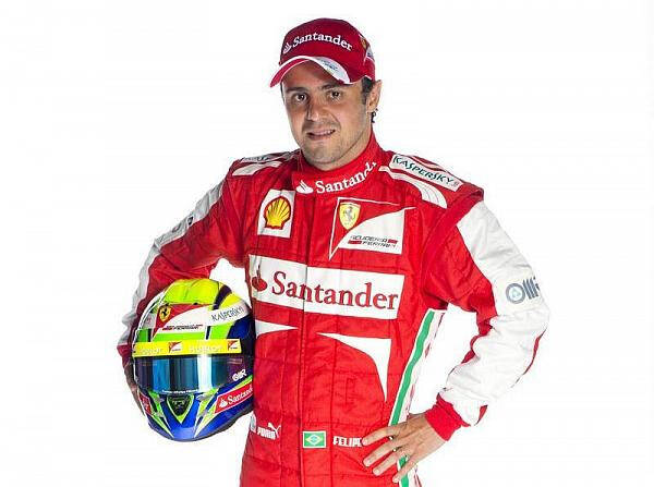 Foto zur News: Massa und der neue Ferrari: Immerhin sind Räder dran...