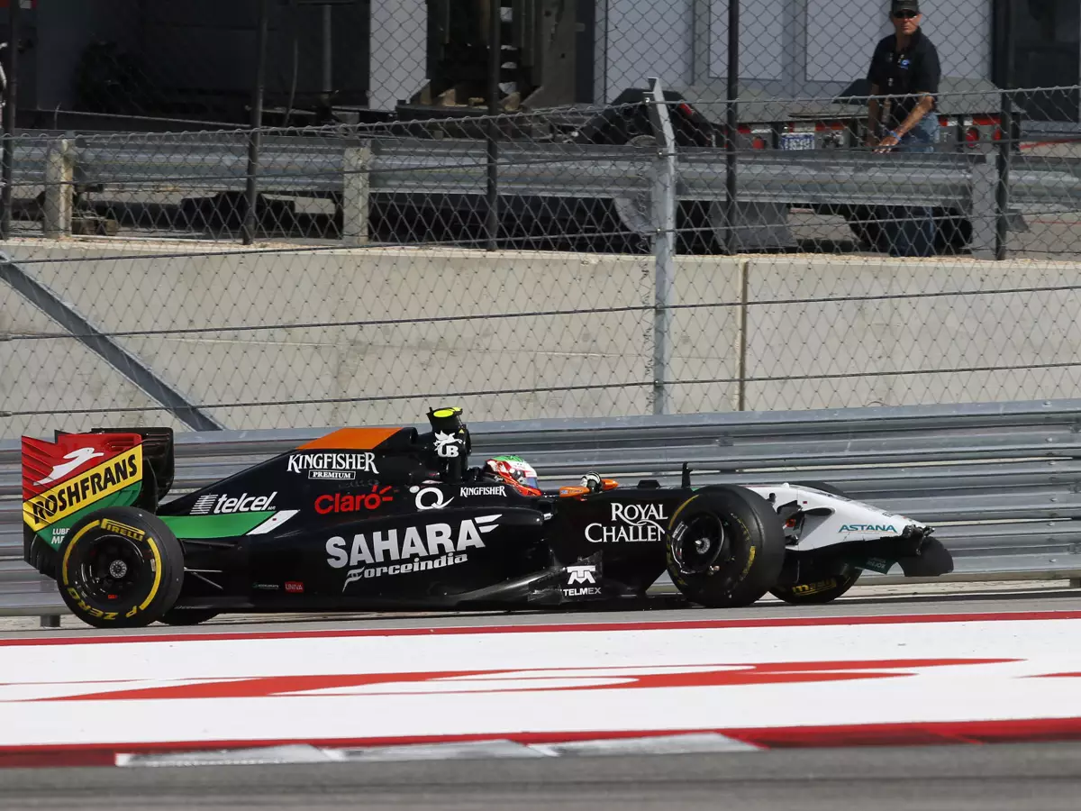Sergio Perez, Adrian Sutil Foto zur News: Perez rechtfertigt sich für Kollision mit Sutil