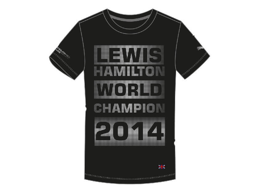 Foto zur News: Hamilton ist Weltmeister: Jetzt offizielles WM-Shirt sichern!