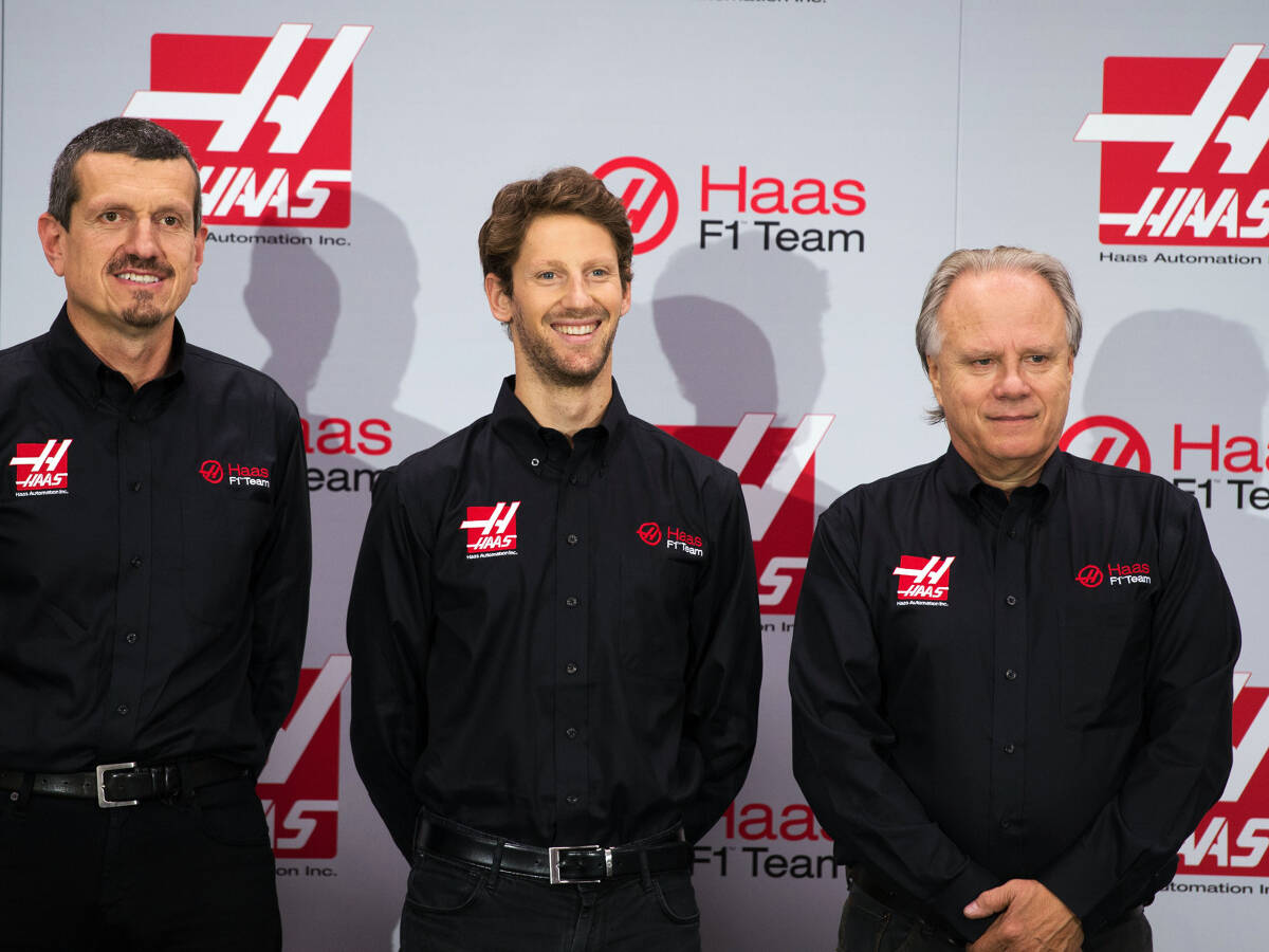 Foto zur News: Romain Grosjean: Erster Test mit neuem Haas-Boliden