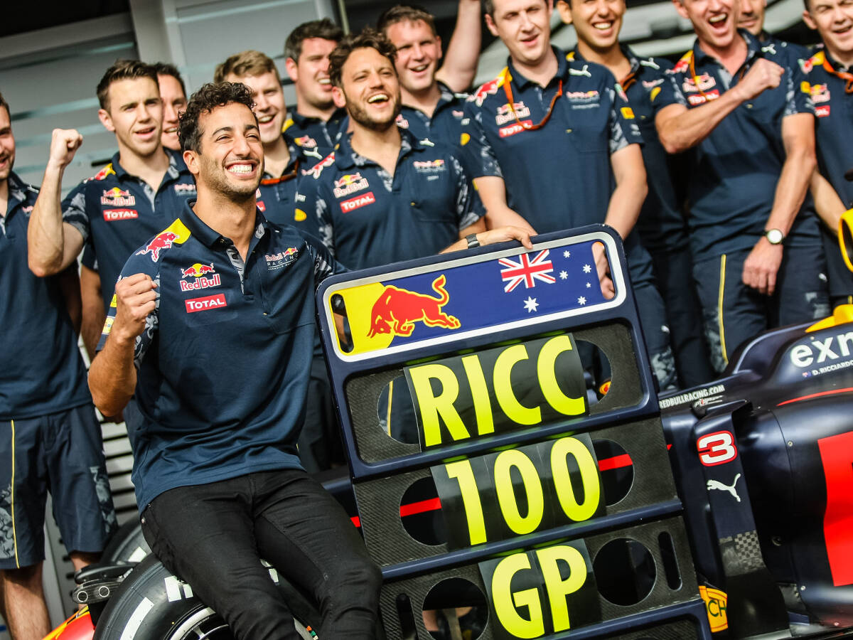 Foto zur News: Vor 100. Start: Daniel Ricciardo hofft auf Singapur oder Regen