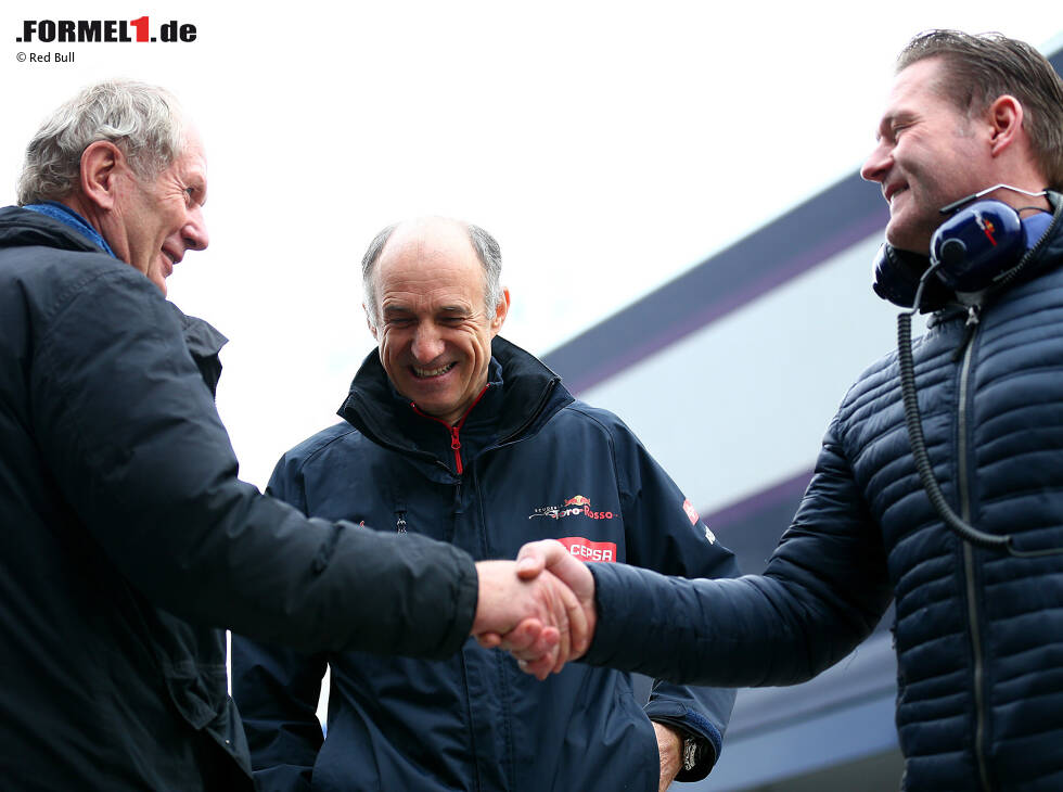 Foto zur News: Helmut Marko, Franz Tost, Jos Verstappen