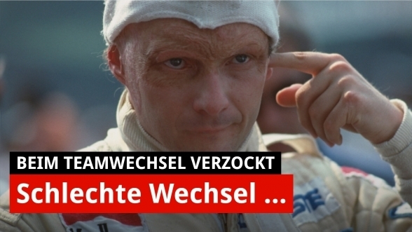 Zehn Formel-1-Weltmeister, die sich beim Teamwechsel verzockten