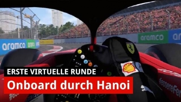 Erste virtuelle Runde durch Hanoi mit Charles Leclerc