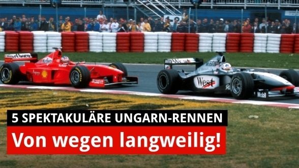 Formel-1-Rennen in Ungarn, die alles andere als langweilig waren!