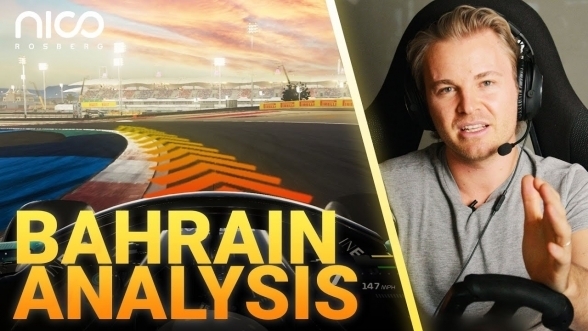 Nico Rosberg erklärt die Strecke in Bahrain