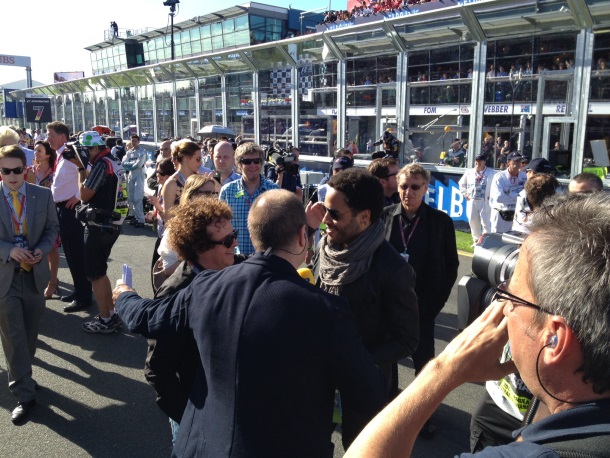 Lenny Kravitz auf dem Grid