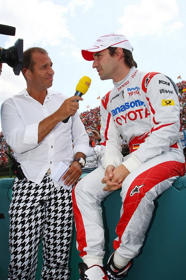 Kai Ebel mit Timo Glock