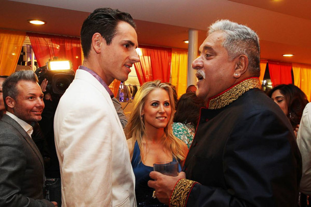 Adrian Sutil mit Vijay Mallya Adrian Sutil mit Vijay Mallya