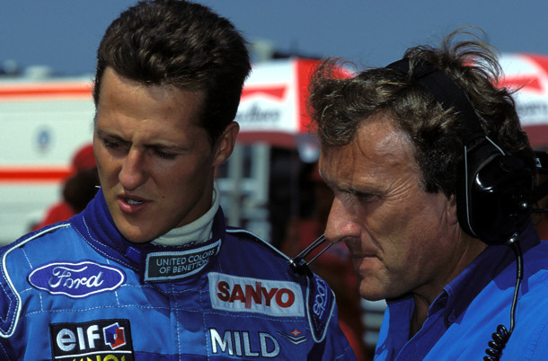 Michael Schumacher und Tom Walkinshaw Michael Schumacher und Tom Walkinshaw
