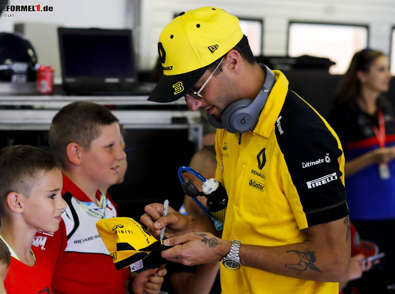 Daniel Ricciardo mit neuem Tattoo auf dem Unterarm ...