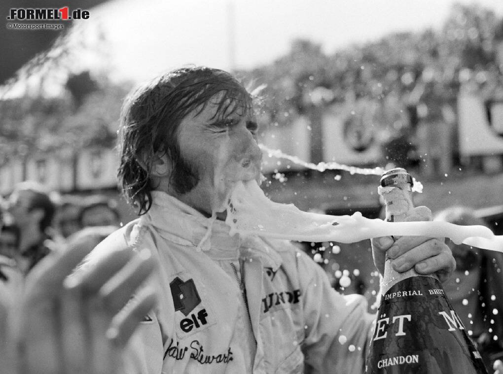 Frankreich 1969: Als Jackie Stewart die Champagner-Dusche ...