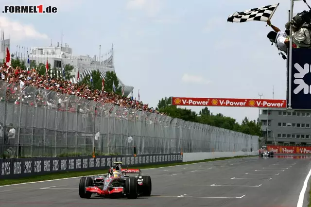 Foto zur News: Hamilton und Kanada - das gehört einfach zusammen. Auf dem Circuit Gilles Villeneuve feierte er 2007 seinen ersten Grand-Prix-Sieg.