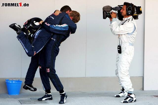 Foto zur News: Der gemeinsame Jubel begann 2009, als Sebastian vettel zu Red Bull kam