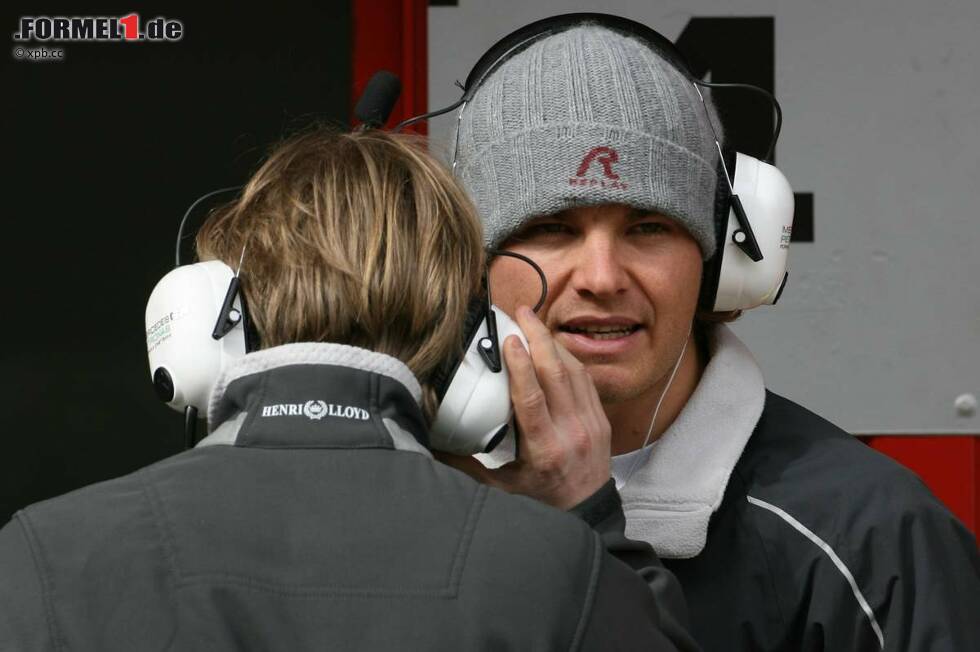 Foto zur News: Nick Heidfeld (Mercedes) Nico Rosberg (Mercedes)