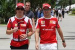 Foto zur News: Fernando Alonso (Ferrari) und Felipe Massa (Ferrari)