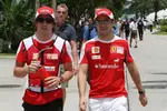 Foto zur News: Fernando Alonso (Ferrari) und Felipe Massa (Ferrari)