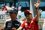 Foto zur News: Rubens Barrichello (Williams) und Felipe Massa (Ferrari)