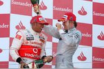 Foto zur News: Lewis Hamilton (McLaren) und Nico Rosberg (Mercedes)