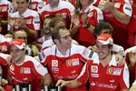 Foto zur News: Felipe Massa, Stefano Domenicali (Teamchef) unmd Fernando Alonso (Ferrari)