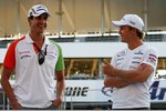 Foto zur News: Adrian Sutil (Force India) und Nico Rosberg (Mercedes)