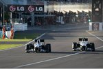 Foto zur News: Nick Heidfeld (Sauber) und Kamui Kobayashi (Sauber)