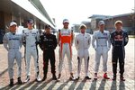 Foto zur News: Die Deutschen in der Formel 1: Nico Rosberg (Mercedes), Nico Hülkenberg (Williams), Timo Glock (Virgin), Adrian Sutil (Force India), Nick Heidfeld (Sauber), Michael Schumacher (Mercedes) und Sebastian Vettel (Red Bull)