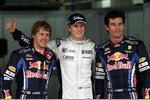 Gallerie: Sebastian Vettel (Red Bull), Nico Hülkenberg (Williams) und Mark Webber (Red Bull)