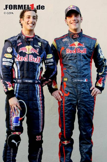 Foto zur News: Daniel Ricciardo (Red Bull) und Jean-Eric Vergne (Toro Rosso)