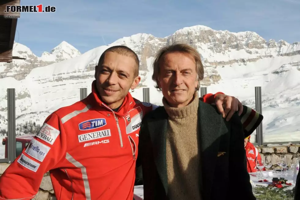 Foto zur News: Valentino Rossi (Ducati) und Luca di Montezemolo (Präsident) (Ferrari)