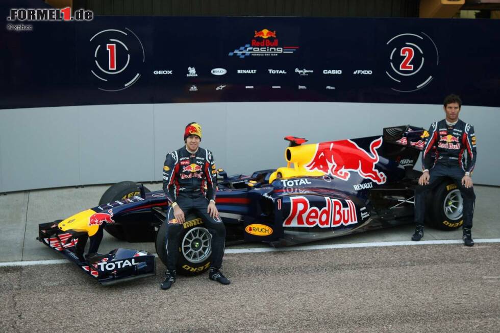 Foto zur News: Sebastian Vettel (Red Bull) und Mark Webber (Red Bull)