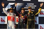 Gallerie: Lewis Hamilton (McLaren), Sebastian Vettel (Red Bull) und Witali Petrow (Renault)
