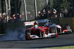 Foto zur News: Felipe Massa (Ferrari) und Sergio Perez (Sauber)