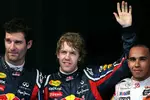 Gallerie: Mark Webber (Red Bull), Sebastian Vettel (Red Bull) und Lewis Hamilton (McLaren)