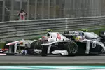 Foto zur News: Sergio Perez (Sauber) und Pastor Maldonado (Williams)