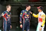 Gallerie: Sebastian Vettel, Mark Webber (Red Bull) und Lewis Hamilton (McLaren)