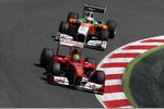 Foto zur News: Felipe Massa (Ferrari) und Adrian Sutil (Force India)