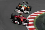 Foto zur News: Felipe Massa (Ferrari) und Adrian Sutil (Force India)