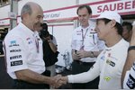 Foto zur News: Peter Sauber (Teamchef) und Kamui Kobayashi (Sauber)