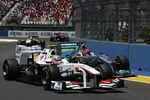 Gallerie: Sergio Perez (Sauber) im Kampf mit Michael Schumacher (Mercedes)