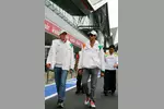 Foto zur News: Nico Hülkenberg (Force India) und Adrian Sutil (Force India)