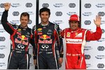 Gallerie: Sebastian Vettel (Red Bull), Mark Webber (Red Bull) und Fernando Alonso (Ferrari)