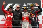 Gallerie: Fernando Alonso (Ferrari), Lewis Hamilton (McLaren) und Mark Webber (Red Bull)